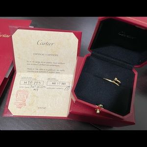 Cartier juste un clou ring sm 57